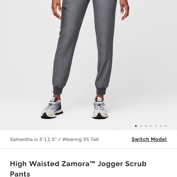 XS Gray NWT FIGS Scrubs High Waisted Zamora™ Jogger Scrub - Picture 2 of 2